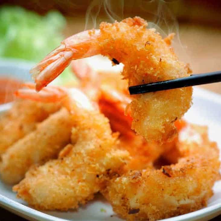 Tôm thẻ tẩm bột xù Size 20g, NW 340g (Khay)