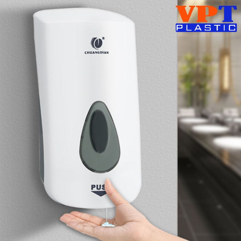 Máy phun khử trùng bằng chai xịt tay bằng nhựa treo tường 1000ml
