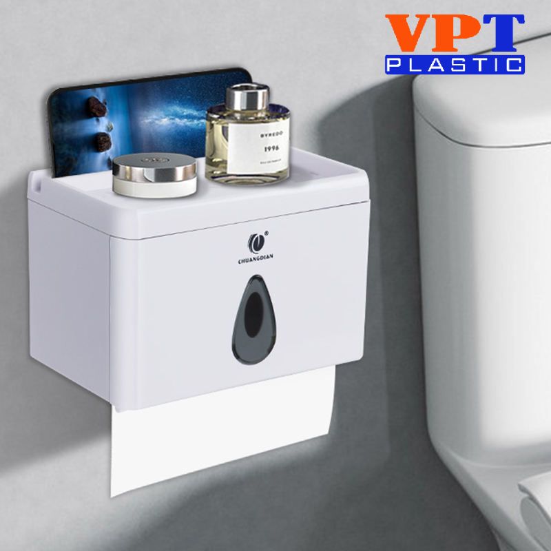 Hộp đựng giấy vệ sinh treo tường kiểu xếp lớp