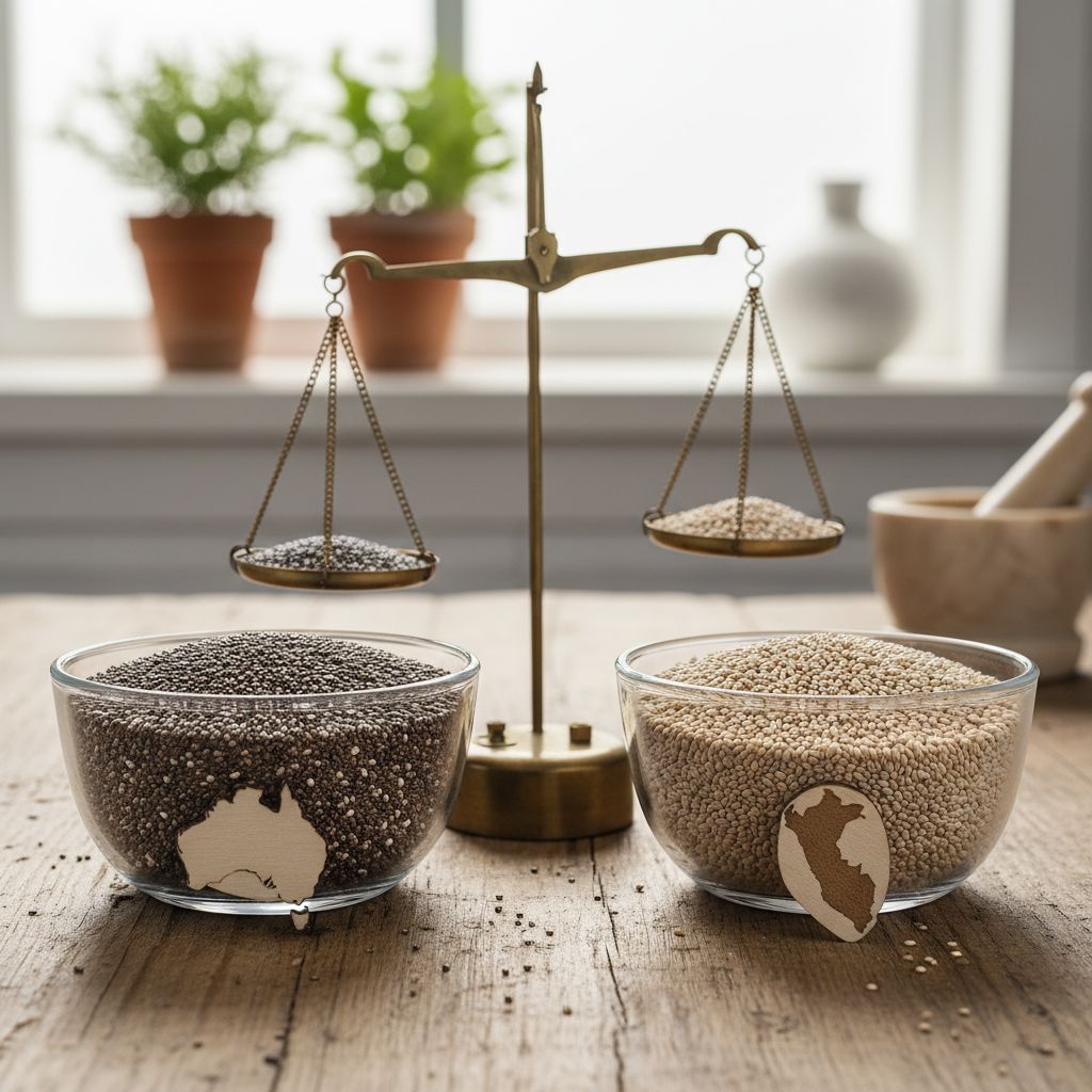 Hạt chia Úc vs hạt chia Peru: Loại nào tốt hơn?