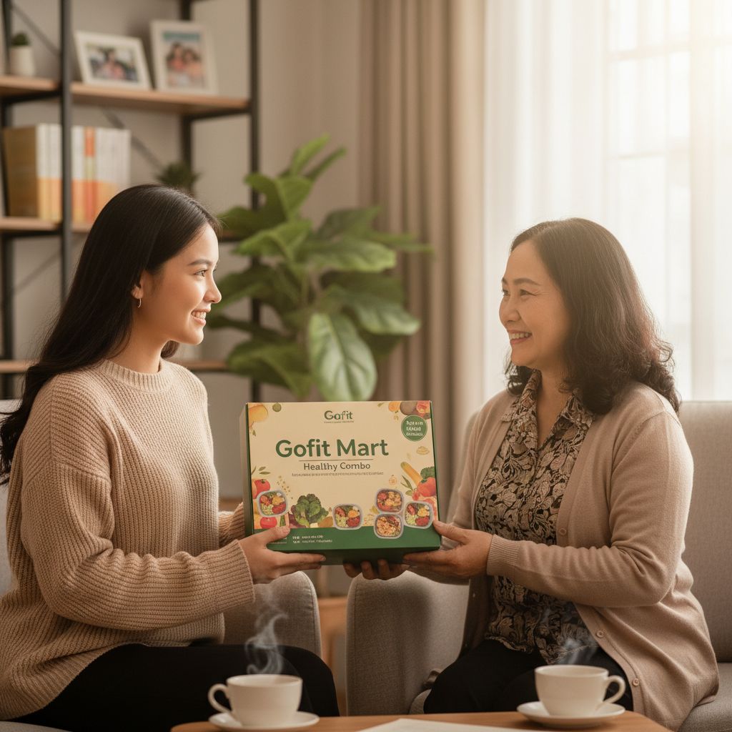 Tặng mẹ combo healthy từ GOFIT MART – mẹ khen “giấm táo này uống được phết”