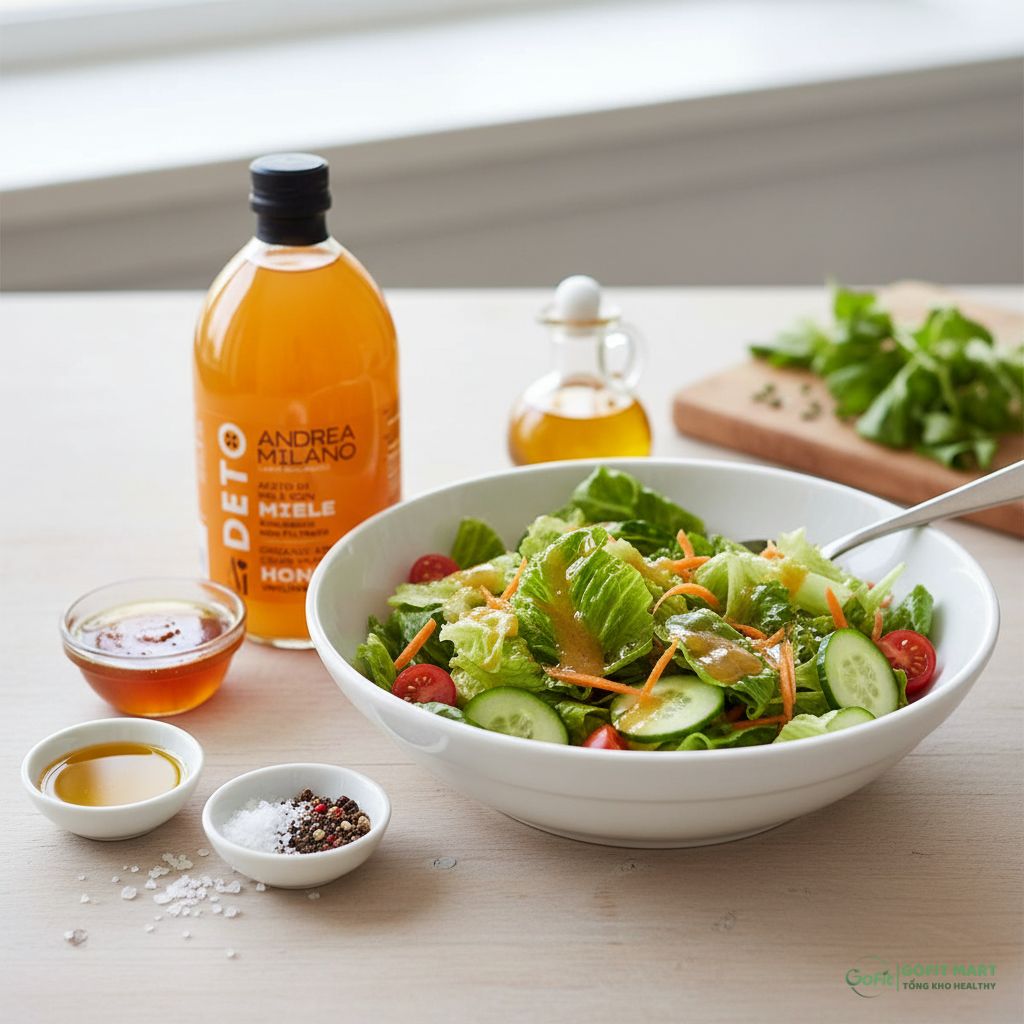 công thức salad thanh nhẹ với giấm MILANO