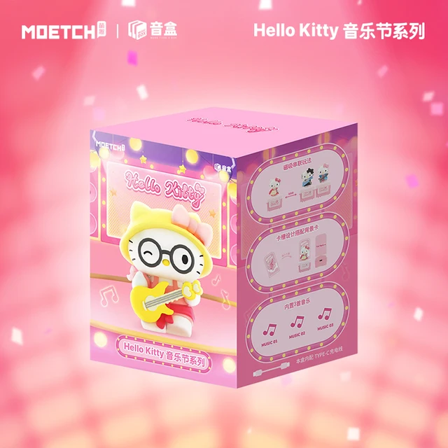 Full set 8 mô hình art toy Hello Kitty Music Festival Series Music Box