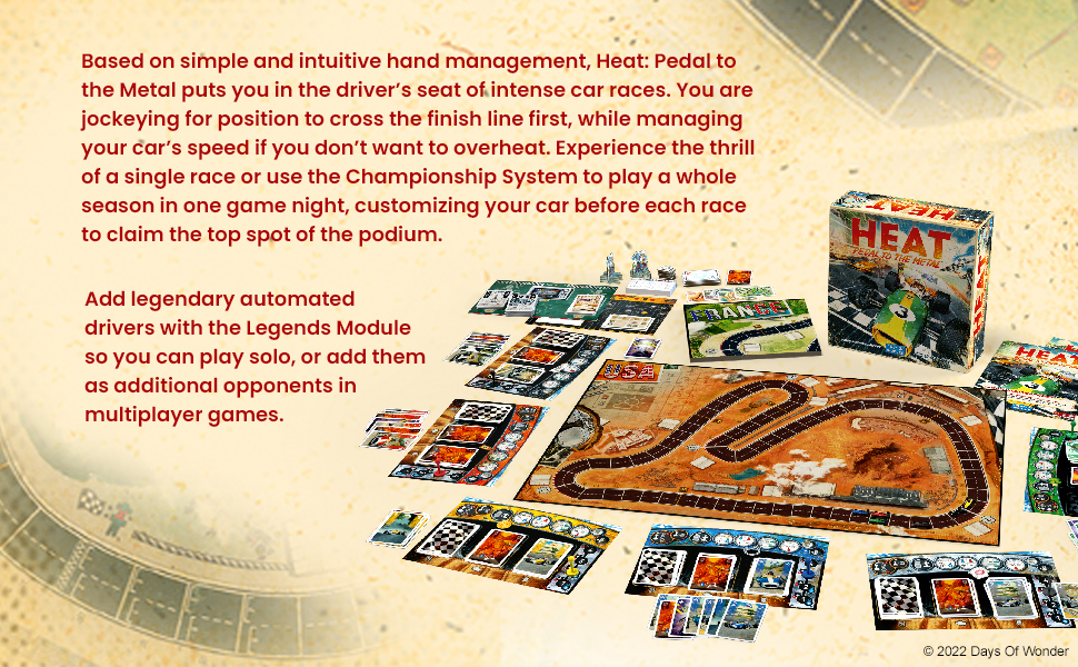 HEAT: Pedal to the Metal - Board Game Heat: Nóng Máy Cháy Bugi