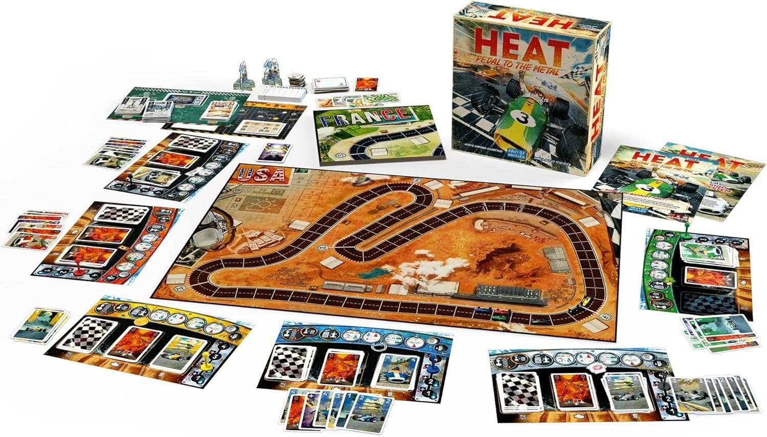HEAT: Pedal to the Metal - Board Game Heat: Nóng Máy Cháy Bugi