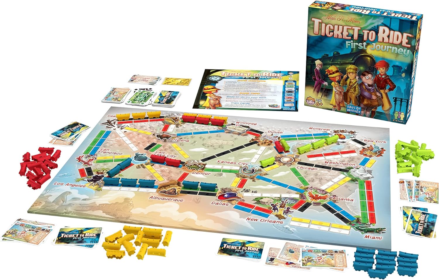Ticket To Ride: First Journey US - Board game Chuyến tàu vòng quanh nước Mỹ