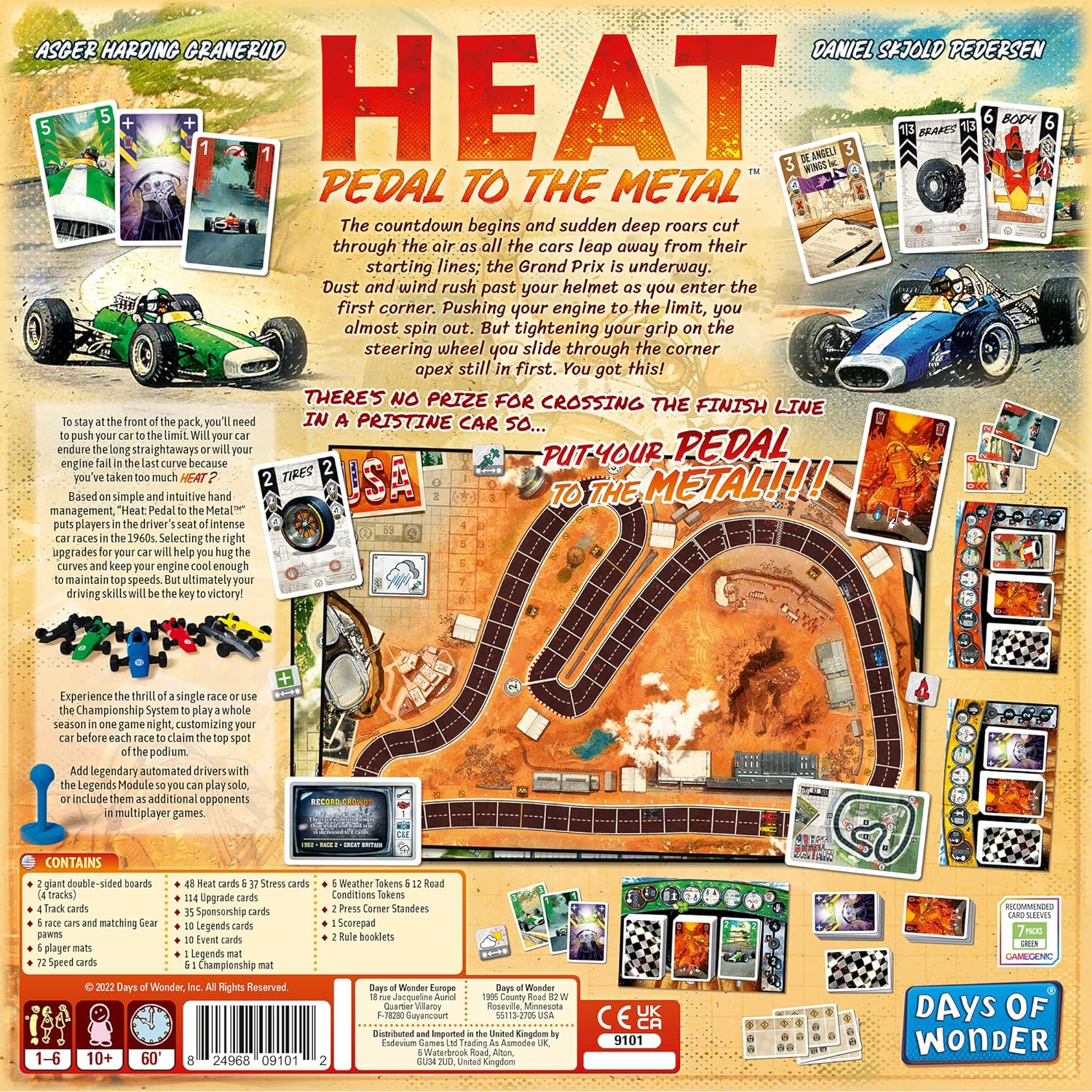 HEAT: Pedal to the Metal - Board Game Heat: Nóng Máy Cháy Bugi