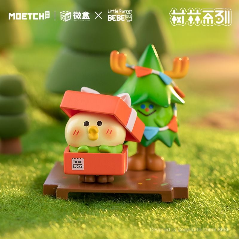 Full set 8 art toy | Little Parrot Bebe Forest series