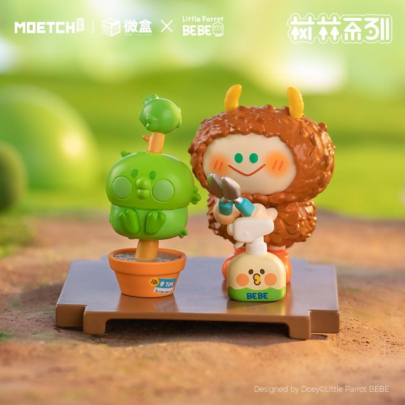 Full set 8 art toy | Little Parrot Bebe Forest series