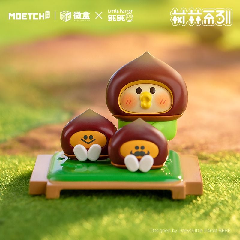 Full set 8 art toy | Little Parrot Bebe Forest series