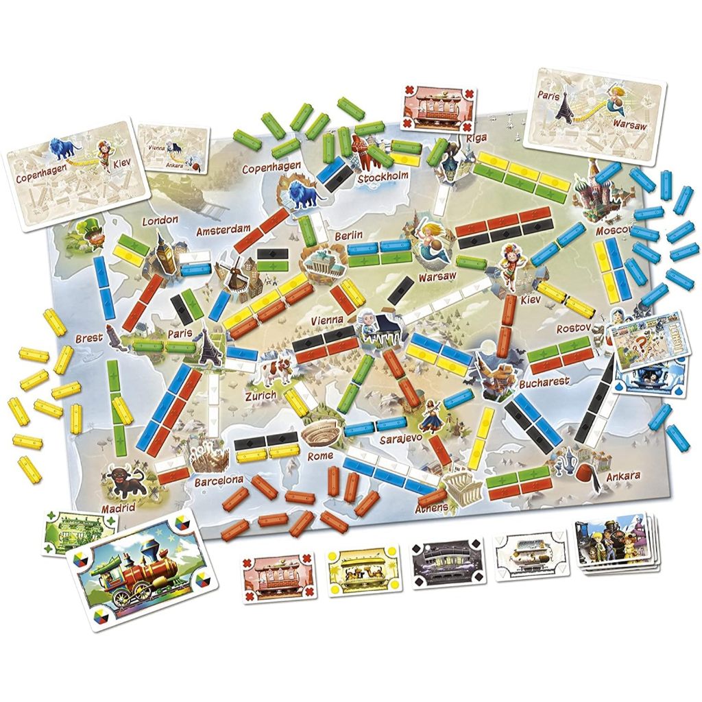 Ticket To Ride: First Journey EU - Board game Chuyến tàu vòng quanh Châu Âu