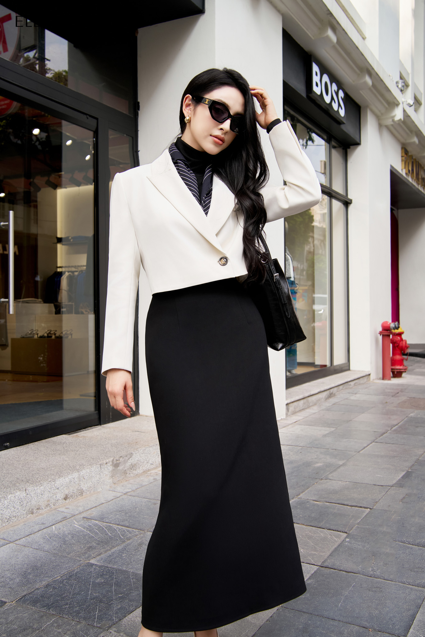 Blazer be dáng lửng