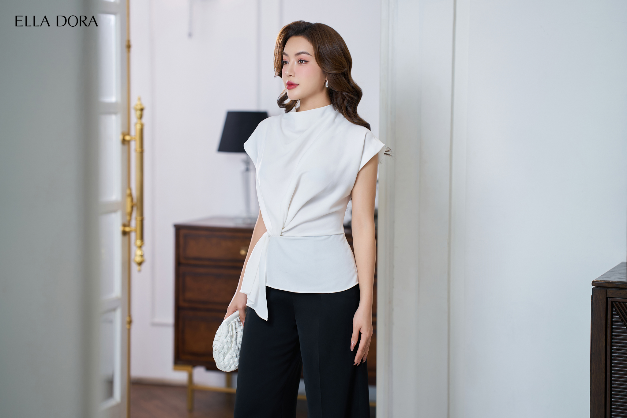 Áo xếp nếp vải Manggo