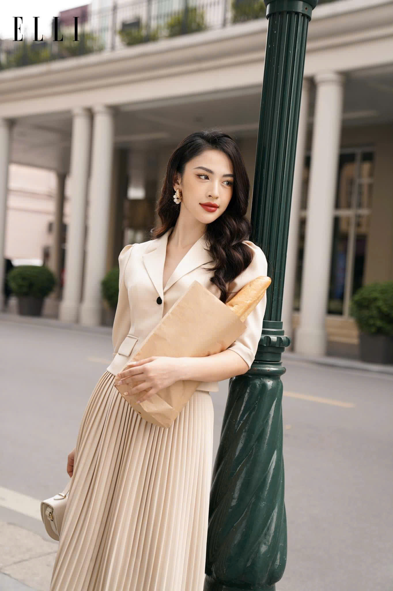 Set áo kiểu cổ ve tay bồng