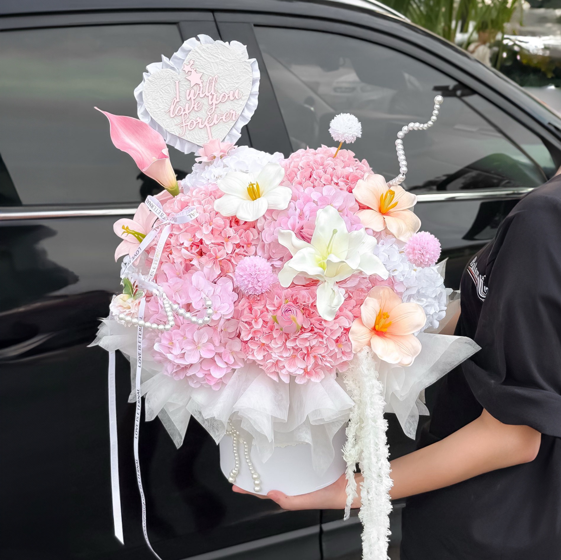 Hoa Lụa Cẩm Tú Cầu Màu Hồng Dáng Tròn – Vẻ Đẹp Nhẹ Nhàng
