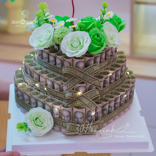 Bánh Sinh Nhật Bằng Tiền 100 Tờ 100K