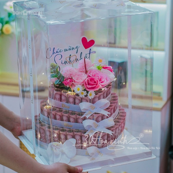 Hộp bánh sinh nhật hình trái tim yêu thương