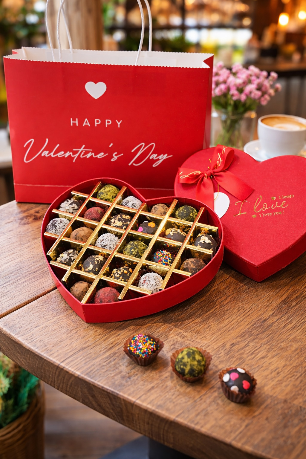 Socola Valentine Hình Trái Tim Lãng Mạn