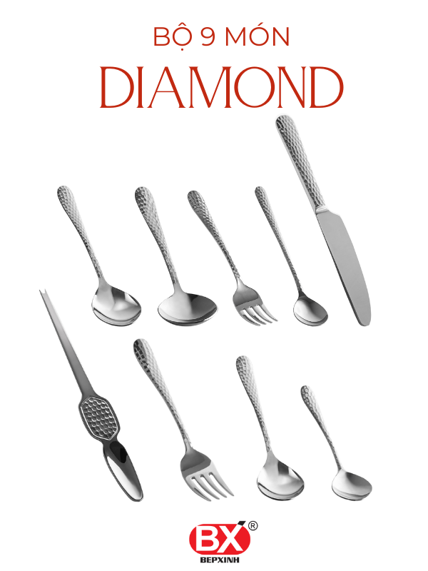 DIAMOND CULTERY SET 9 (9 Items x 1 piece)