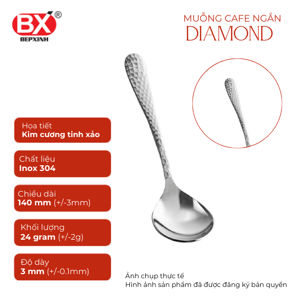 COFFEE SPOON DIAMOND (Set 6 pieces)