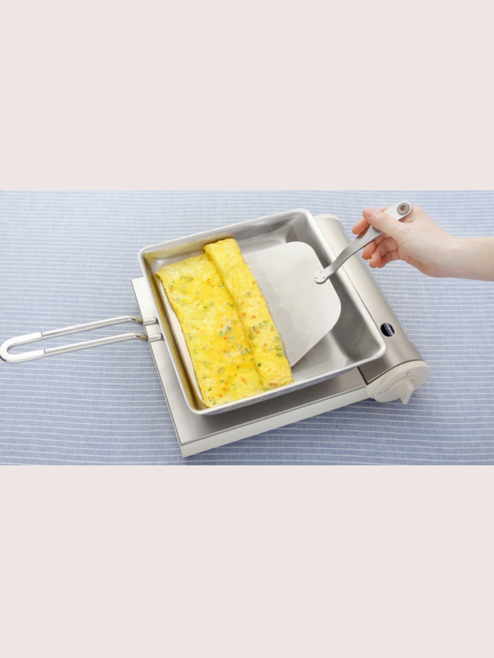 BX® RECTANGLE FRYING PAN 3 PLY SIZE 24.5CM + SHOVEL