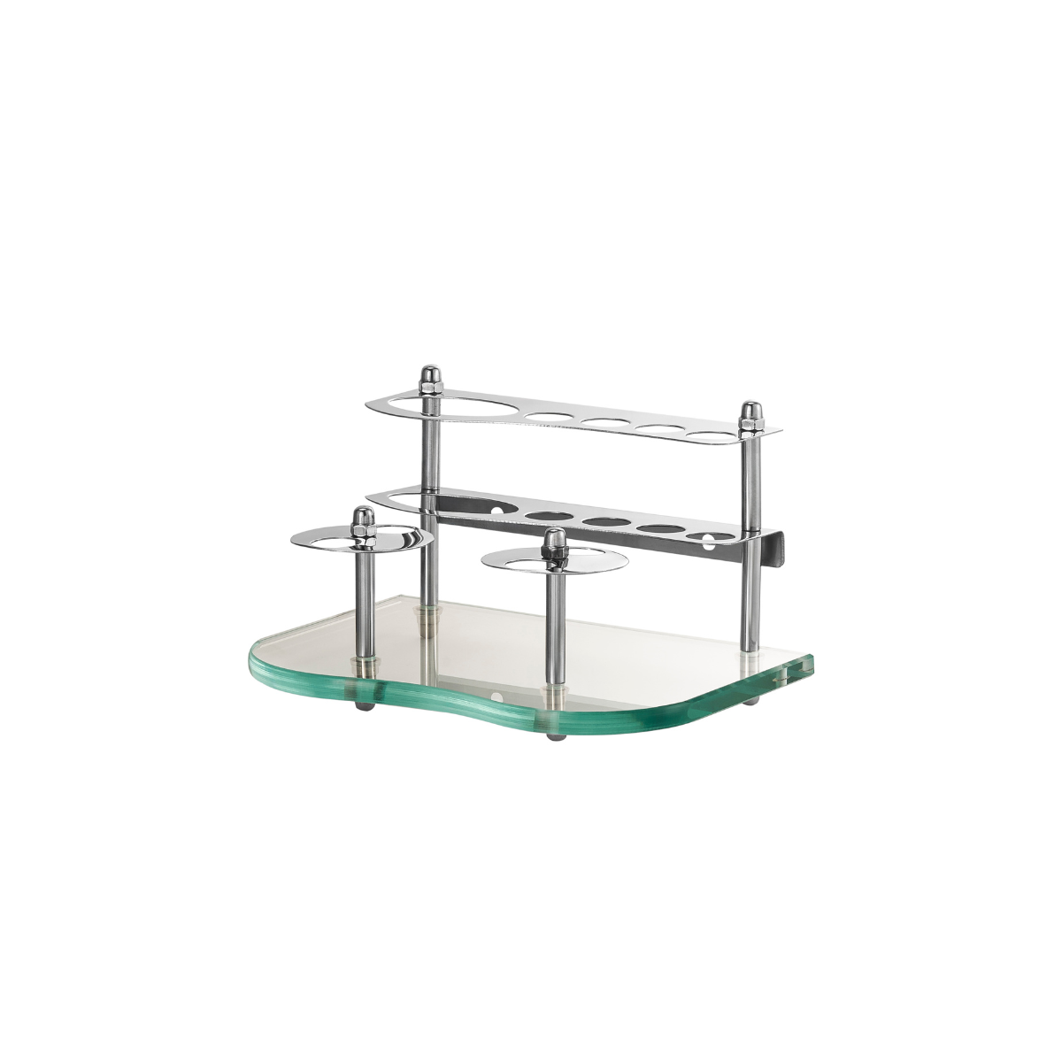 BATHROOM GLASS RETANGLE SHELF (20x13.5cm)