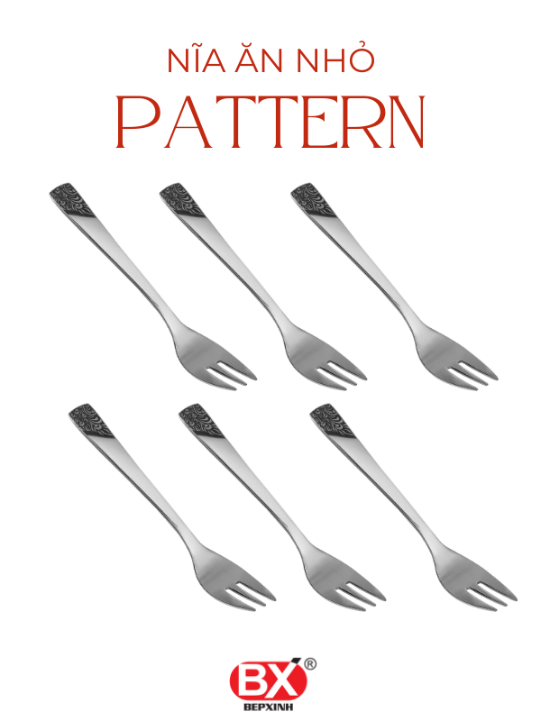 CAKE FORK PATTERN (Set 6 pieces)