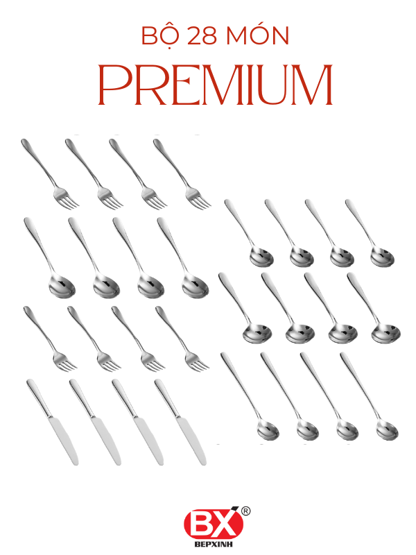 PREMIUM CULTERY SET 28 (7 items x 4 pieces)