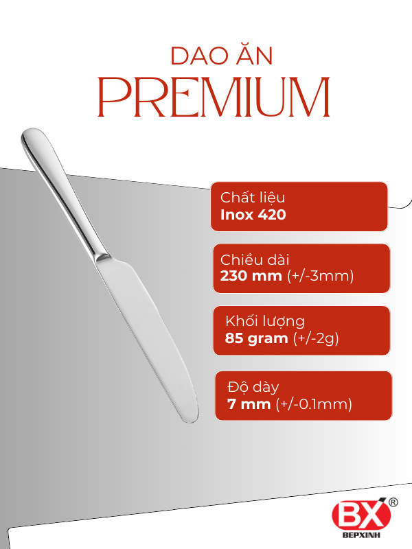 PREMIUM TABLE KNIFE (Set 6 pieces)