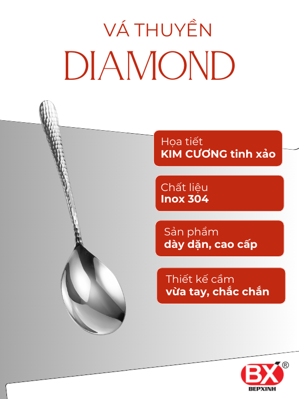 다이아몬드 보트 국자 - VÁ THUYỀN DIAMOND (1 cái)