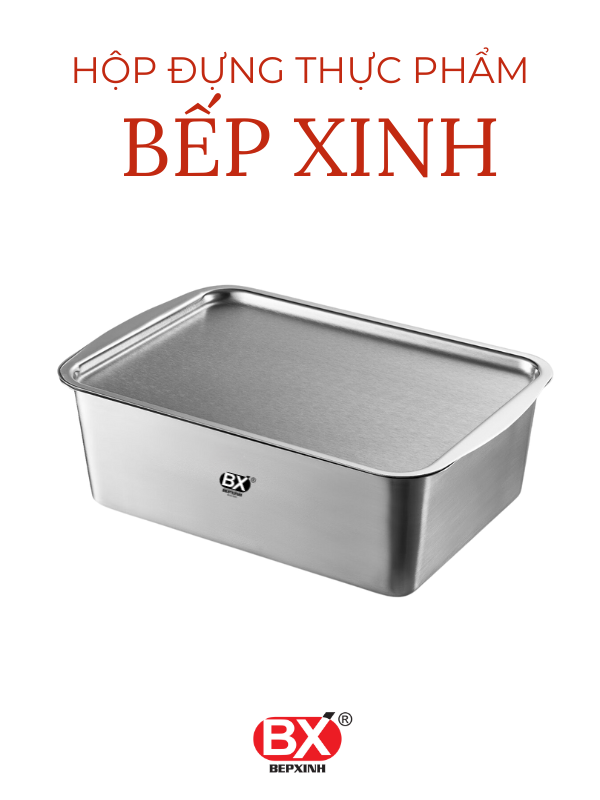BX® 냉동밥용기 - HỘP ĐỰNG THỰC PHẨM INOX BẾP XINH