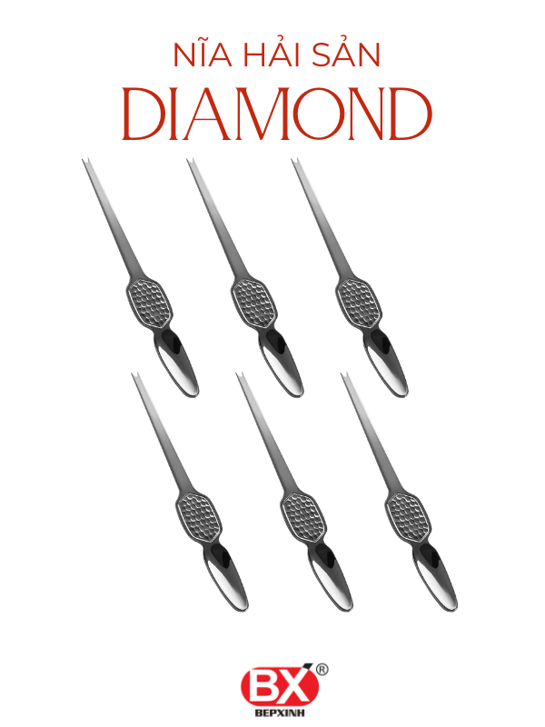 다이아몬드 해산물 포크 - NĨA HẢI SẢN DIAMOND (Set 6 cái)
