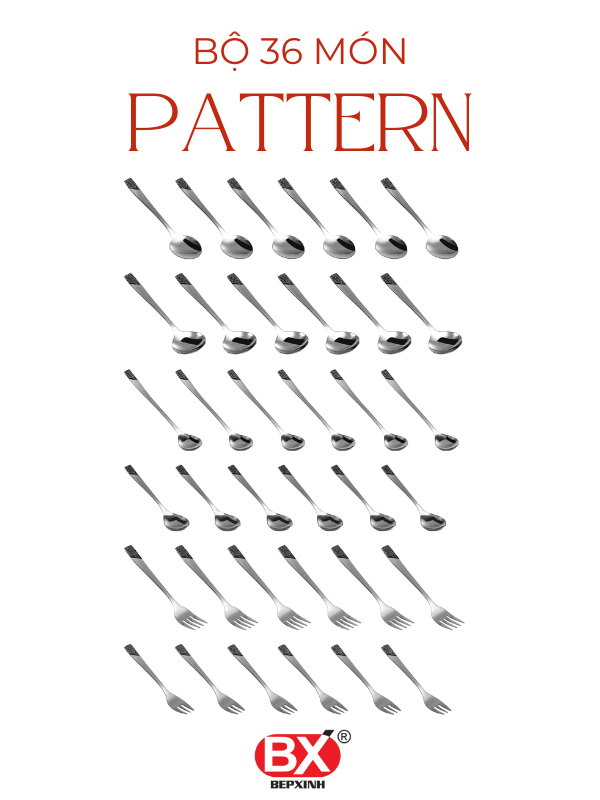 패턴 36개 세트 - BỘ PATTERN 36 MÓN (6 sản phẩm x 6 cái)