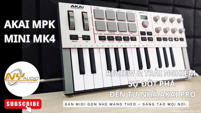 Khám Phá Akai MPK Mini MK4 – Midi Controller Thế Hệ Mới Có Gì Đột Phá?