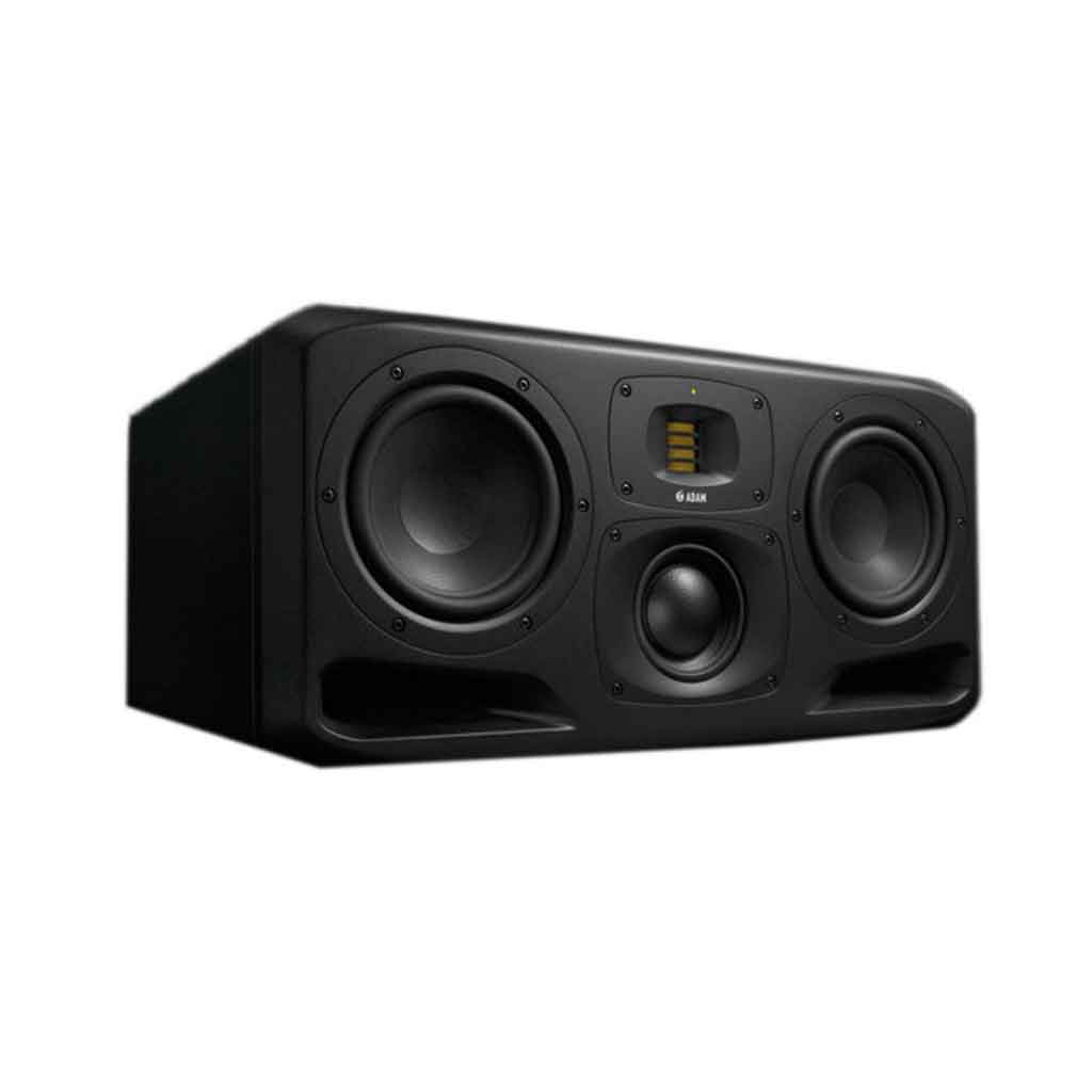 ADAM Audio S3H Dual 7 inch 3-way với có thiết kế nằm ngang (Horizontal) Loa có thiết kế dạng nằm, lý tưởng để đặt trong môi trường studio mixing/mastering chuyên nghiệp. Thiết kế này tối ưu hóa độ chính xác hình ảnh stereo và độ phân tách âm thanh.