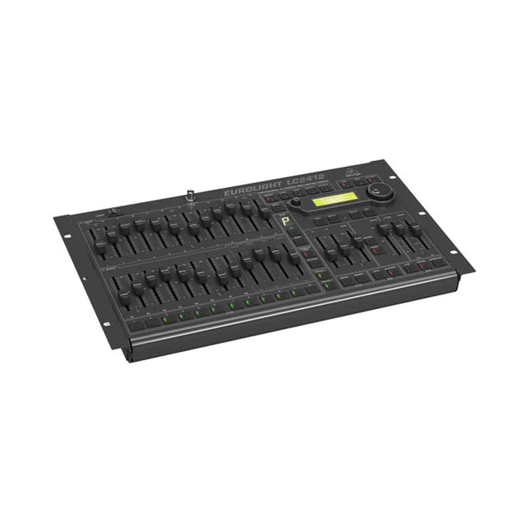 Bàn Điều khiển Lighting Behringer LC2412 V2 với có tổng quan tên đầy đủ: Behringer Eurolight LC2412  Chức năng chính điều khiển hệ thống đèn sân khấu theo chuẩn DMX