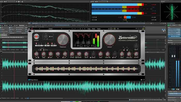 Bettermaker Mastering Compressor with Plug-in Control hình đang được chụp miêu tả màn hình hiện thị trong máy tính đang bật phầm mềm của sản phẩm 