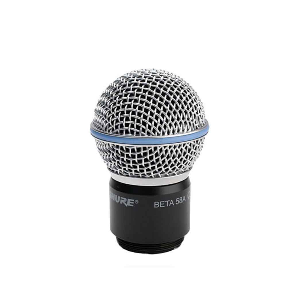 Bộ thay thế đầy đủ đầu micro Shure RPW118 hình đang được miêu tả micro có ren xoáy phía dưới để gắn trực tiếp vào thân micro không dây (handheld transmitter).