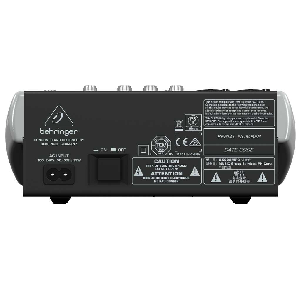 Bộ trộn âm thanh Behringer Xenyx QX602MP3 | Chính hãng - Trả góp 0%