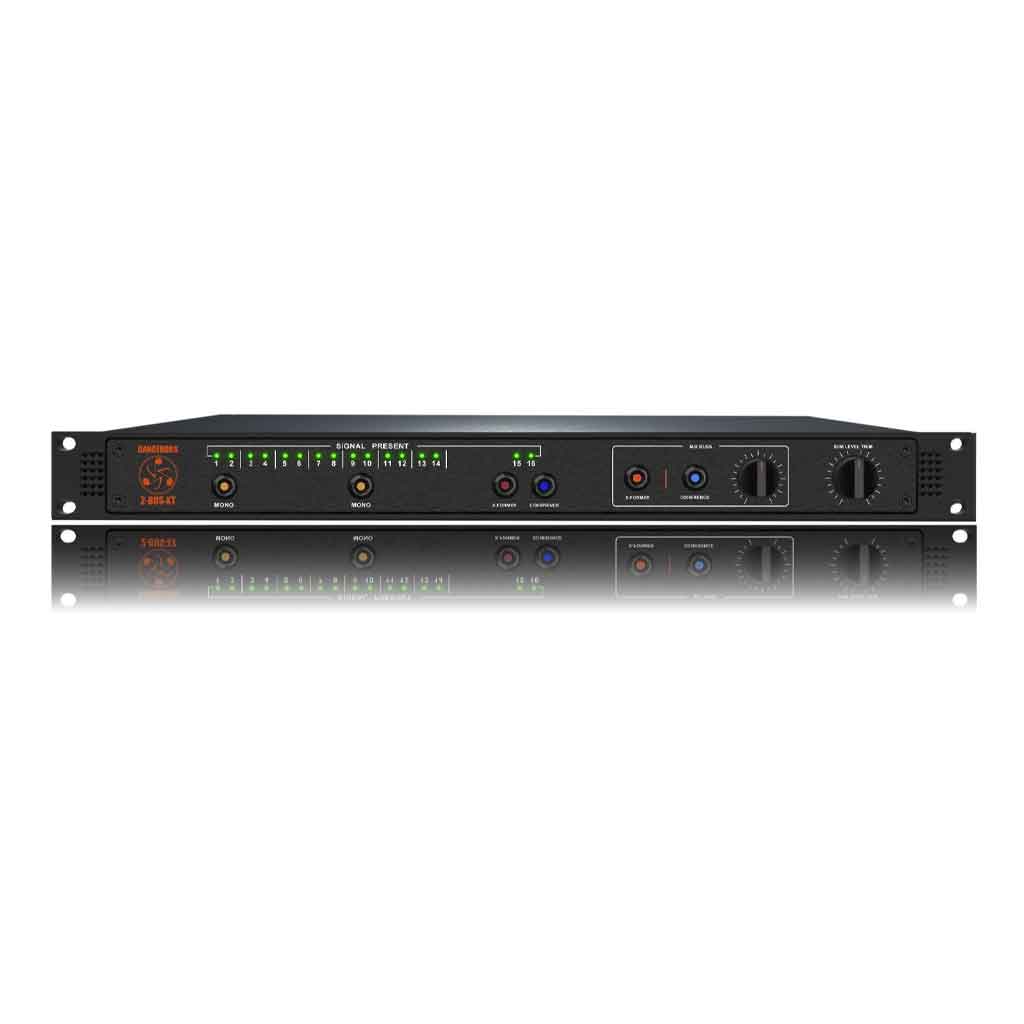 Dangerous Music 2-BUS-XT Analog Summing Mixer một analog summing mixer cao cấp dành cho mixing chuyên nghiệp với có tổng quan thiết kế mặt trước Kích thước: Chuẩn rack 1U – gọn gàng, mạnh mẽ.
