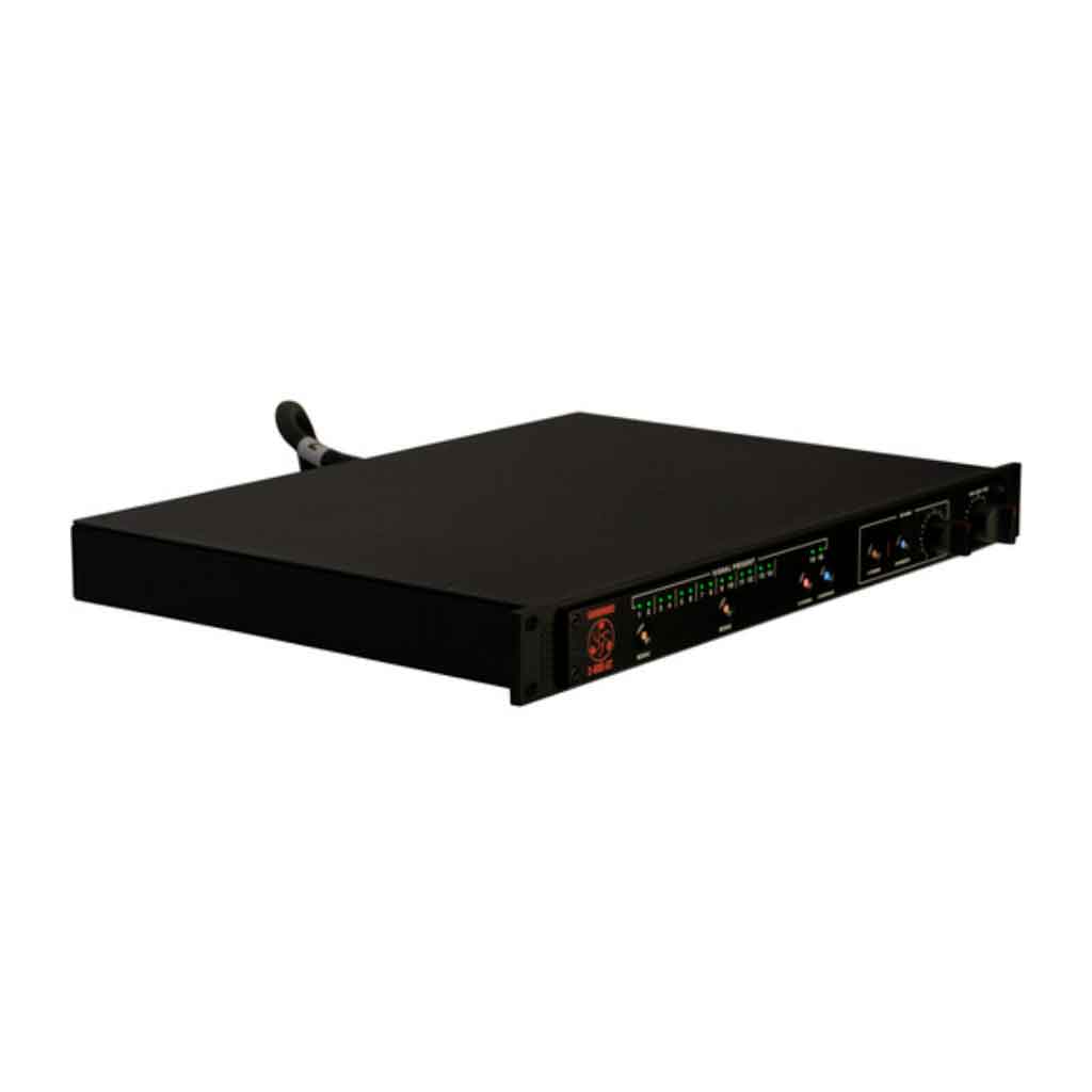 Dangerous Music 2-BUS-XT Analog Summing Mixer và có thiết kế tông màu den nhám sang trọng, logo màu cam nổi bật của Dangerous Music có giao diện đơn giản nhưng đầy đủ thông tin và trực quan
