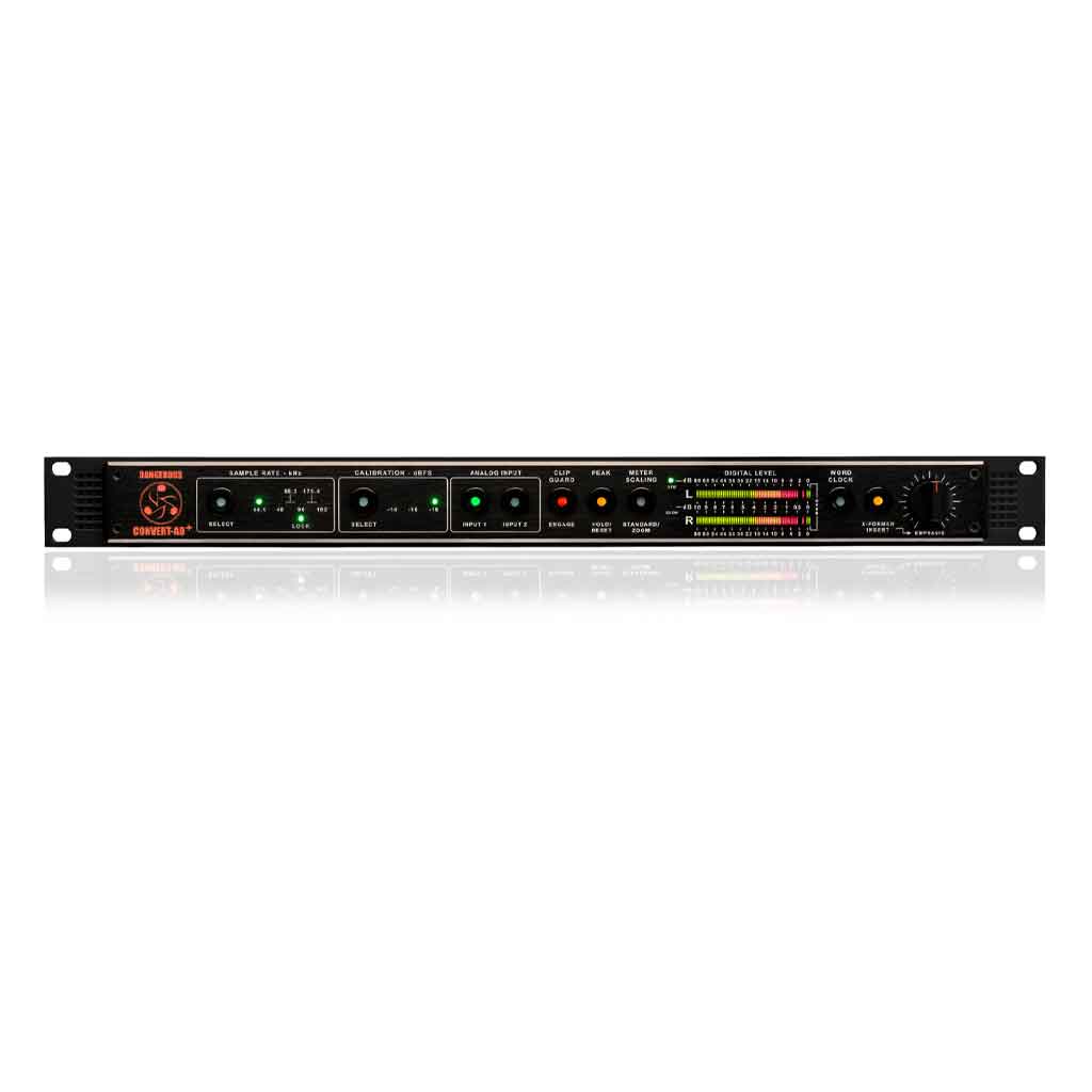 Dangerous Music CONVERT-AD+ Stereo Digital Converter hình đang được mô tả dưới đây là thiết bị nổi tiếng Dangerous Music CONVERT-AD+, một bộ chuyển đổi tín hiệu analog sang digital (A/D Converter) cao cấp, chuẩn phòng thu mastering