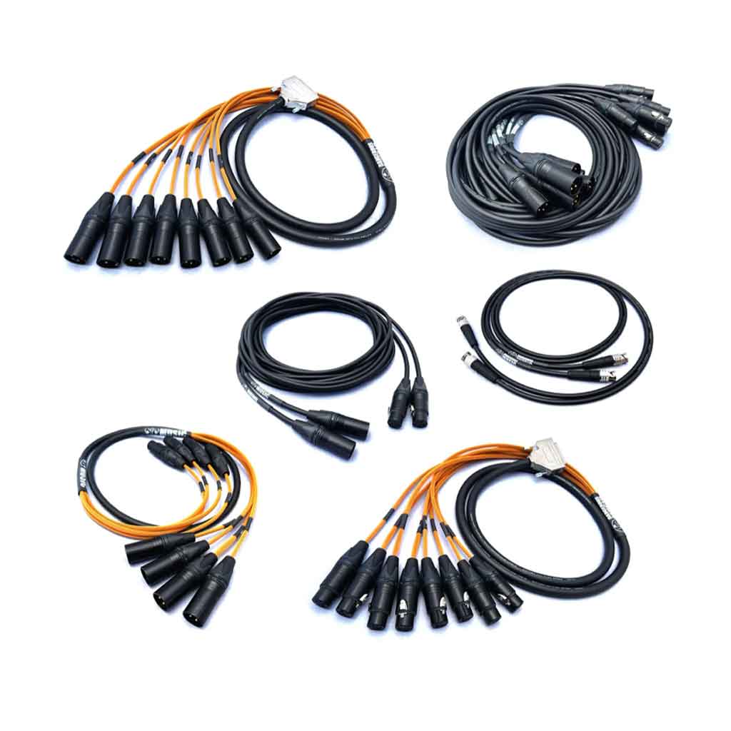 Dangerous Music DMMC-CK Mastering Cabling Kit hình đang được chụp miêu tả chi tiết có 6 sơi dây đủ màu và các loại để sử dụng tôt và nhiêu loại cho thiệt bị 