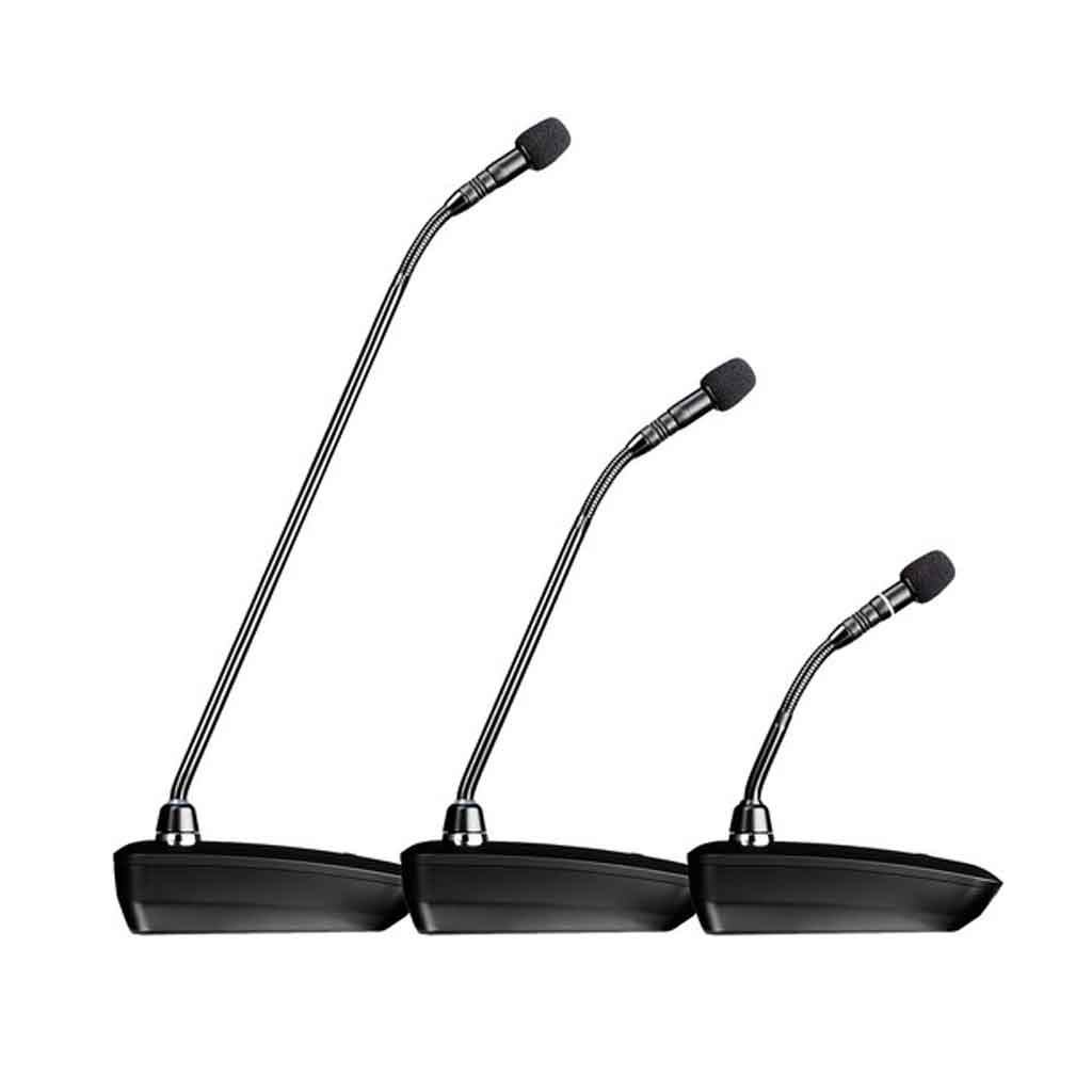 Đế micro cổ ngỗng không dây Shure ULXD8 hình đang được miêu tả micro cổ ngỗng không dây (gooseneck microphone) gắn với đế phát không dây Shure ULXD8