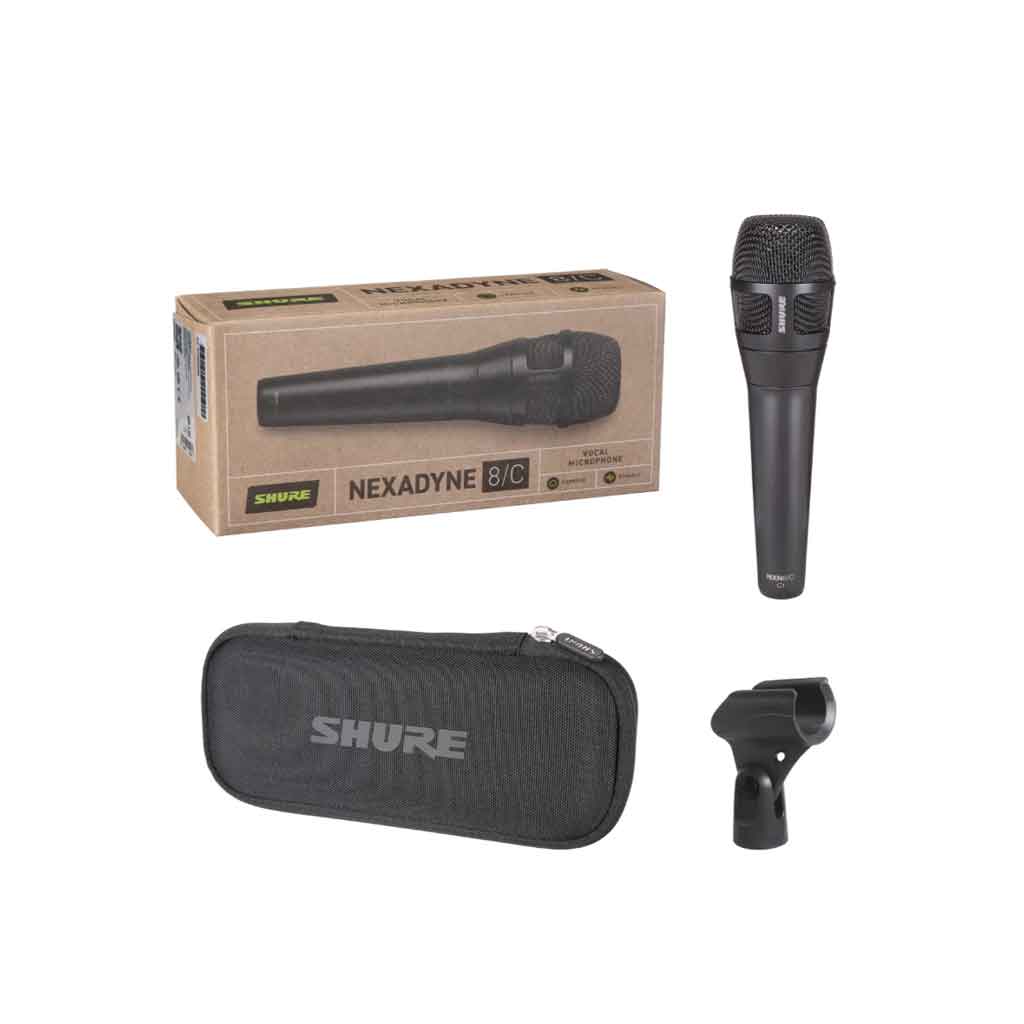 Dynamic Vocal Microphone Shure Nexadyne 8/C hình đang được miêu tả chọn bộ full sản phẩm trong khoảng không nền trắng