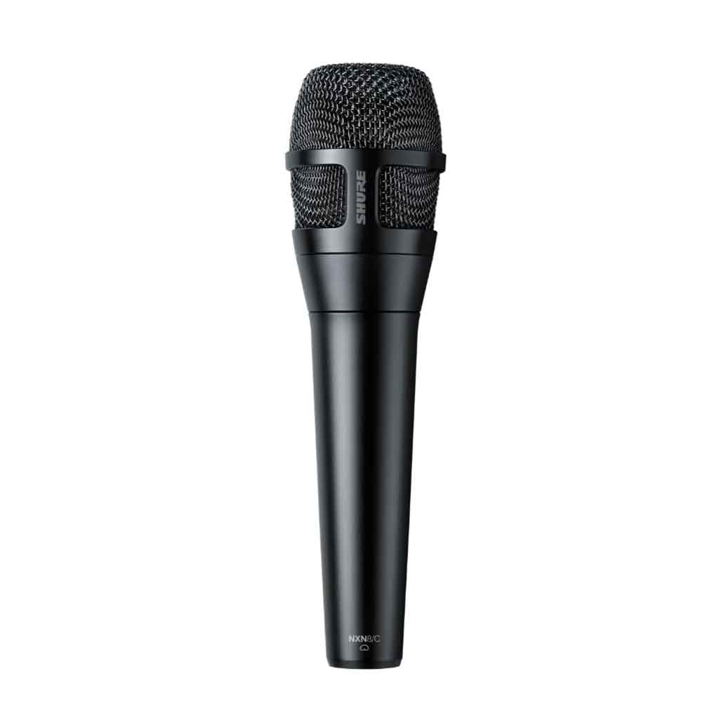 Dynamic Vocal Microphone Shure Nexadyne 8/C sản phẩm trong hình là micro Shure Nexadyne 8/C, một micro dynamic cầm tay chuyên dùng cho giọng hát live, phát biểu và karaoke