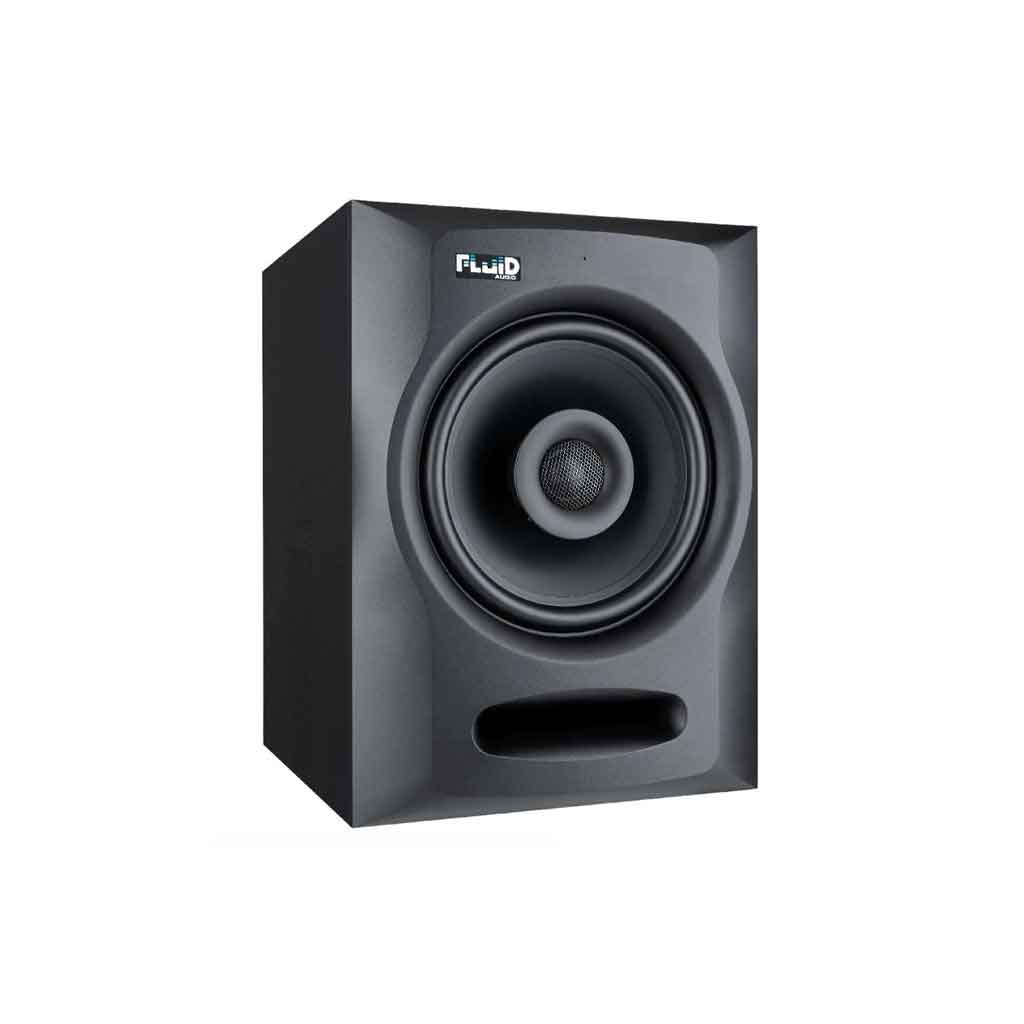 Fluid Audio FX80 Coaxial Studio Monitor Điểm nhận diện nổi bật nhất chính là dải tweeter hình vòm nhỏ được đặt ngay chính giữa nón woofer – đây là thiết kế đồng trục (coaxial).