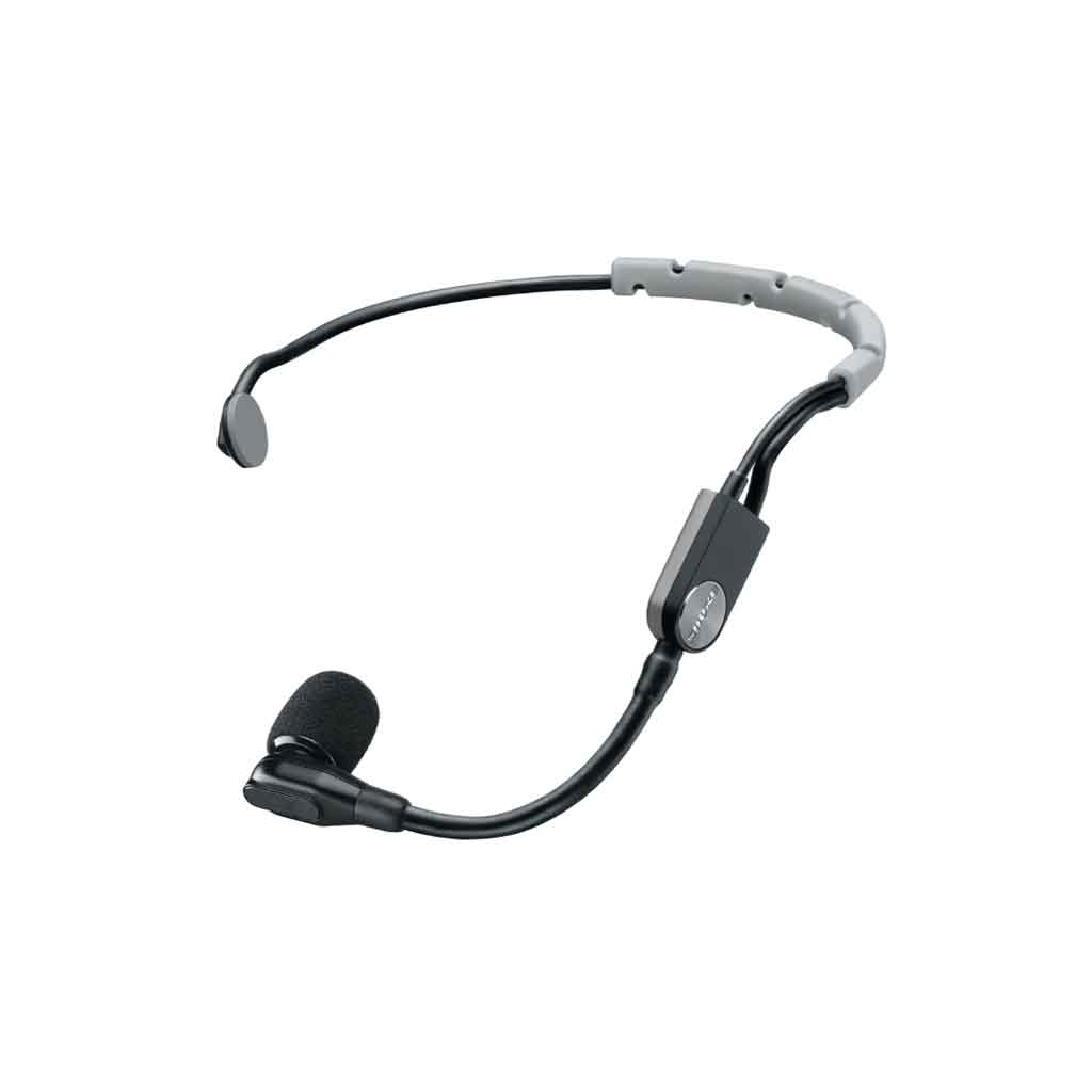 Hệ thống micro đeo tai không dây Shure BLX14R/SM35 với thiết kế mảnh, nhẹ gọn gàng, ôm quanh gáy thay vì qua đỉnh đầu, giúp người dùng thoải mái và không bị cấn khi vận động