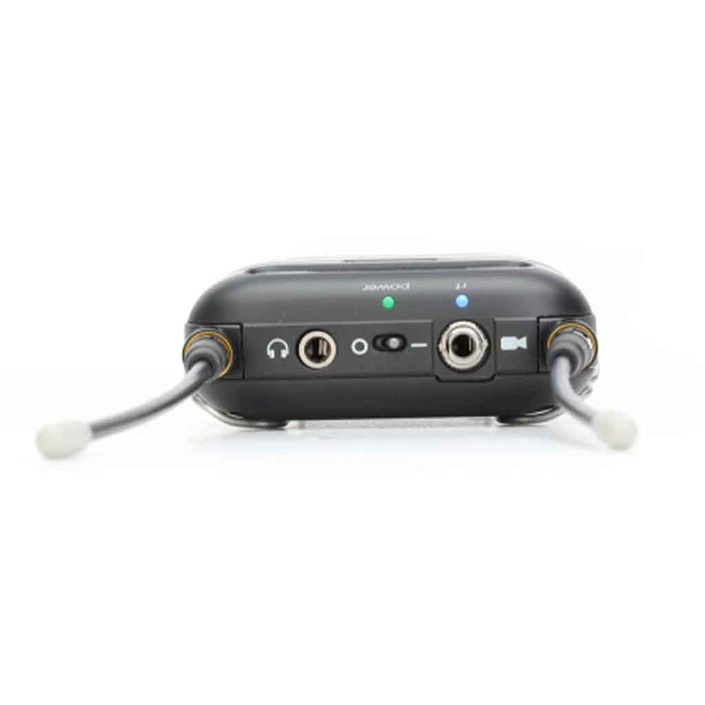 Hệ thống Plug-on Shure SLXD35 hình đang được chụp miêu tả bên trên của sản phẩm có 2 cắm đầu vào kết nối 