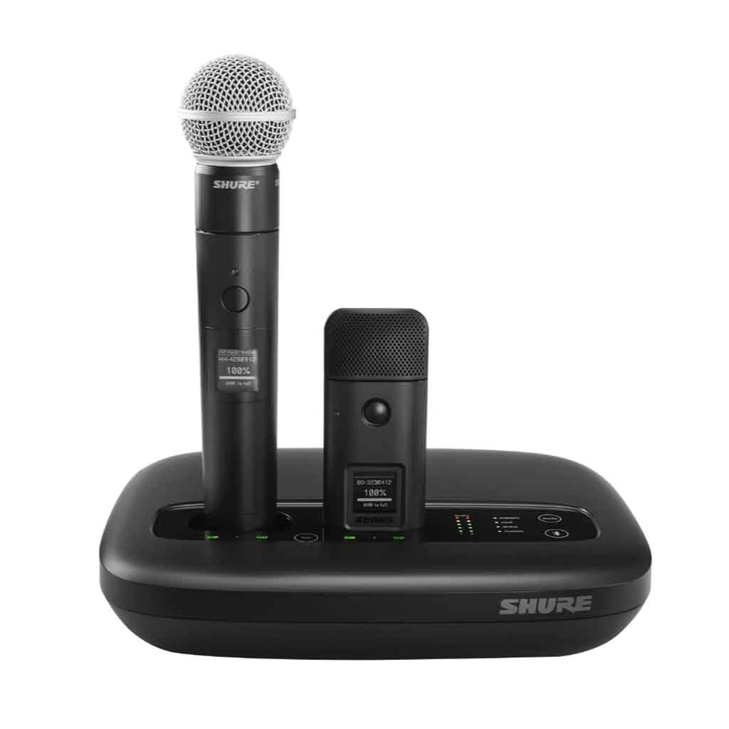 Micro Boundary Shure MXW6X hình miêu tả sản phẩm dễ dàng đặt trên bàn họp, bục phát biểu, hoặc mang theo.
